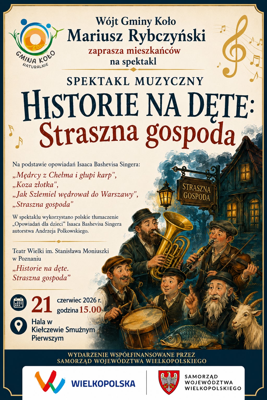Zaproszenie na spektakl muzyczny
