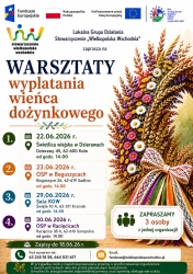 Plakat warsztaty wyplatania wieńca